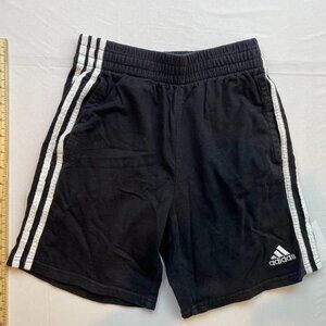 Adidas Kids Boys Black/white Shorts Medium (10-12)